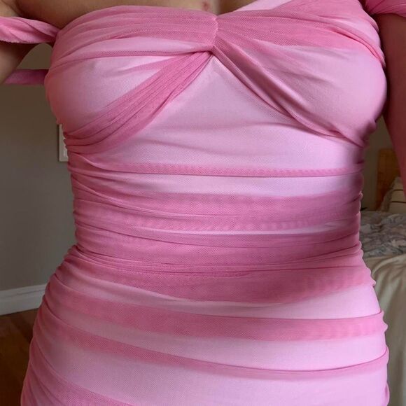 Norma-kamali Women's Pink Dress - Picture 5 of 7